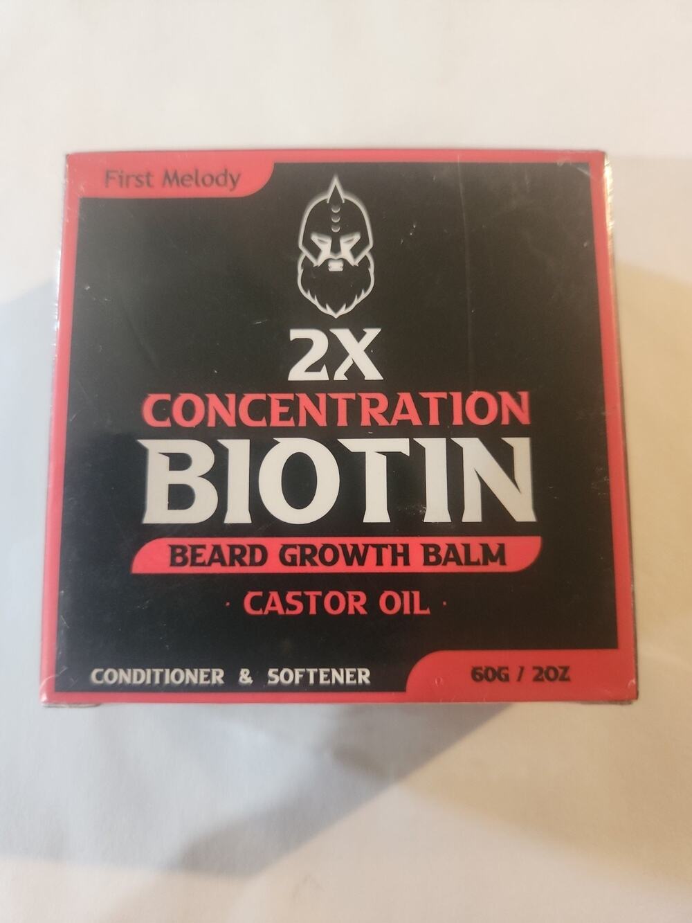 Beard Balm, 2x Concentration Biotin, with Castor Oil 60g / 2oz